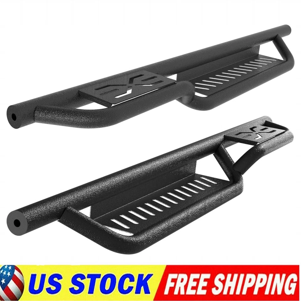 Drop Running Boards Side Steps Nerf Bar for Jeep Wrangler TJ 1987-2006 2 Door - Image 2 of 4