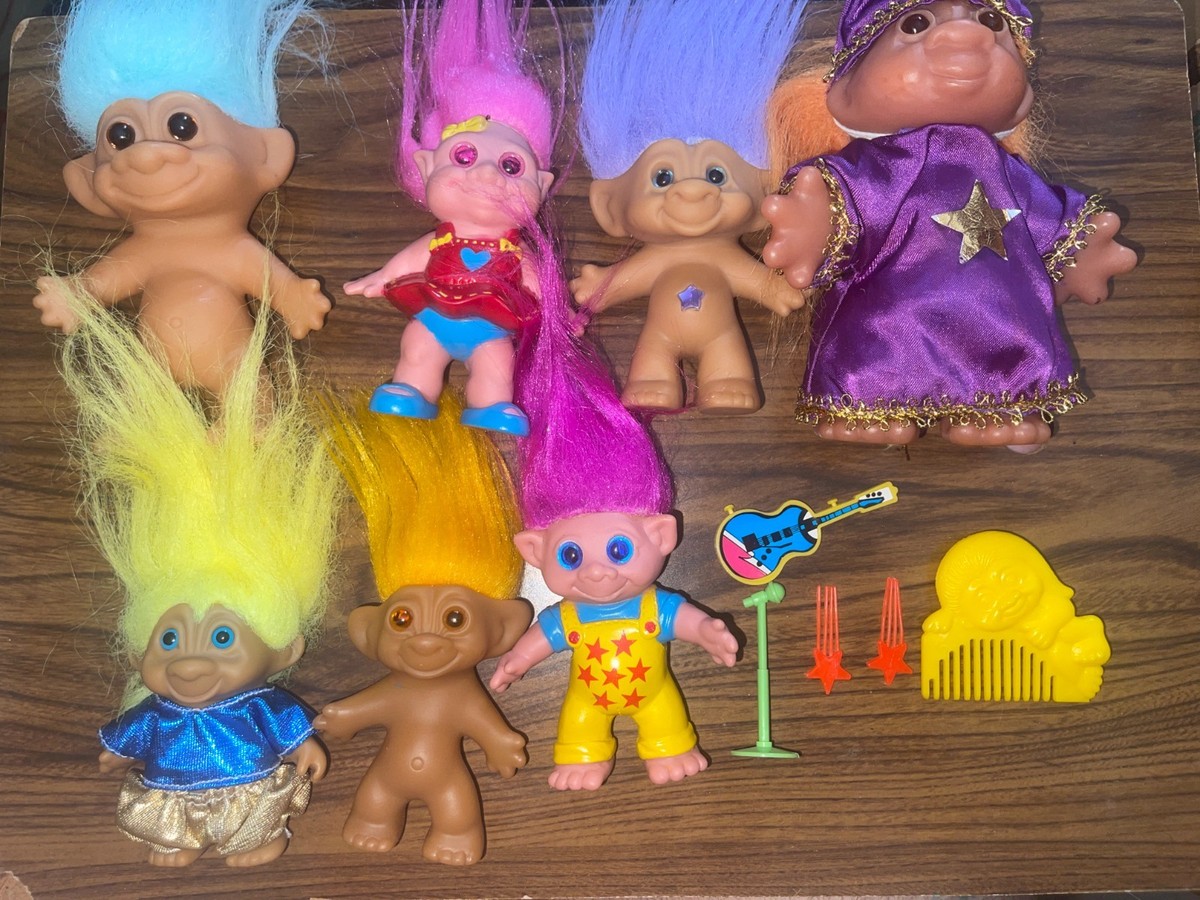 Vintage 1986 DAM Wizard Troll Doll & Other Trolls Lot | eBay