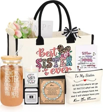 Gifts for Women Basket Set of 6, Christmas Mothers Day Birthday Gifts for Mom Gr