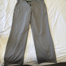 Greg Norman Men's Pants W33X30 Flat Front Grey