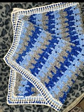Brand New Handmade Baby Blanket Crocheted