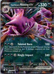 Team Rocket's Nidoking ex 119/182 Destined Rivals Double Rare Holo