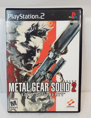 Metal Gear Solid 2 Sons of Liberty PS2 PlayStation 2 w Manual RegCard CIB TESTED