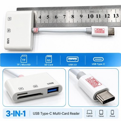 USB-C SD / TF USB 3.0 Kartenleser 3in1 Adapter OTG für Microsoft Surface Duo 1