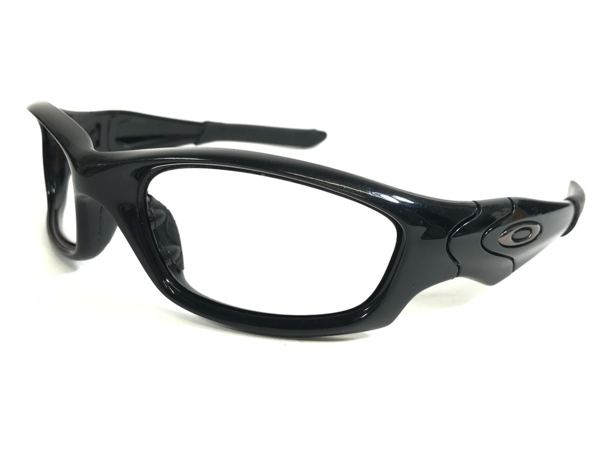Oakley Eyeglasses Frames Straight Jacket 04-325 Shiny Black Wrap