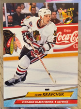 1992-93 Fleer Ultra Igor Kravchuk #38 Chicago Blackhawks