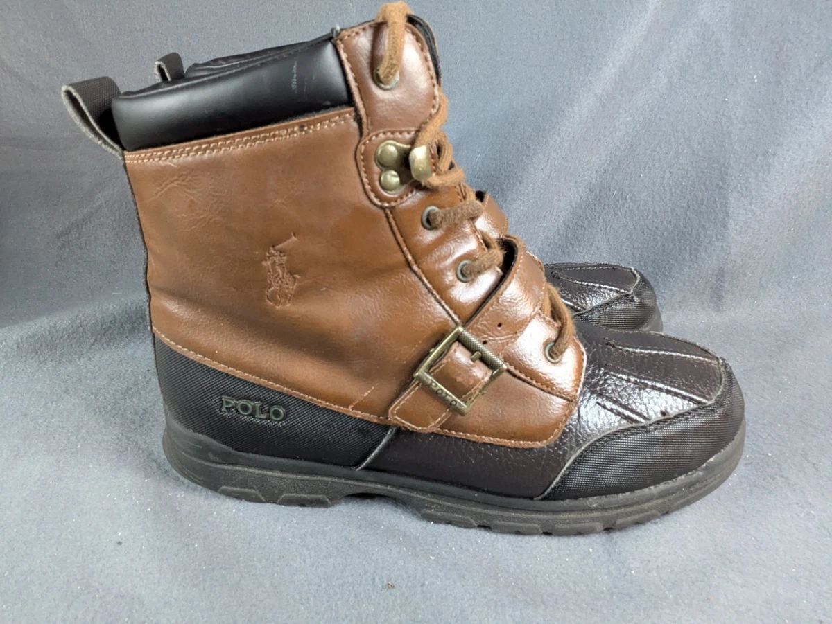 Polo Ralph Lauren Colbey Mid II Boots Brown Black Size 7 (men’s) 8.5 women’s Mens Polo Ralph Lauren Black/Brown Country Boot 2 Boots  main image 3