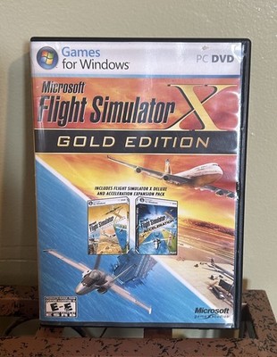 Microsoft Flight Simulator X Gold Edition PC Complete (Deluxe+ Acceleration)