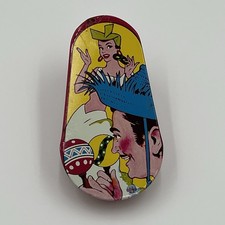 Vintage Litho Tin Noise maker toy Spinner