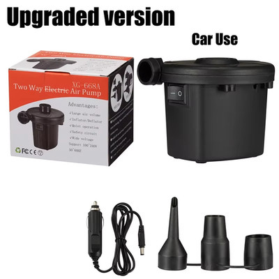 High Pressure Electric Air Pump Fast Inflation Deflation for Inflatable Boat Cam