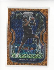 2020 Prizm Prizms Orange Lazer #335 Trevon Diggs RC Rookie Cowboys