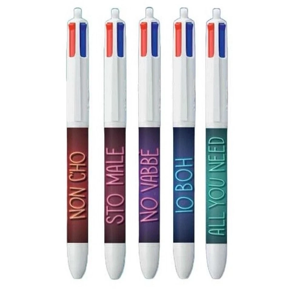 Penne a sfera BIC cristallo rosso Medio Set di 6 | Italia
