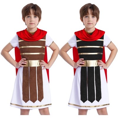 Jungen Gladiator Kostüm Antike Römische Krieger Toga Kleid Mittelalter Kostüm 