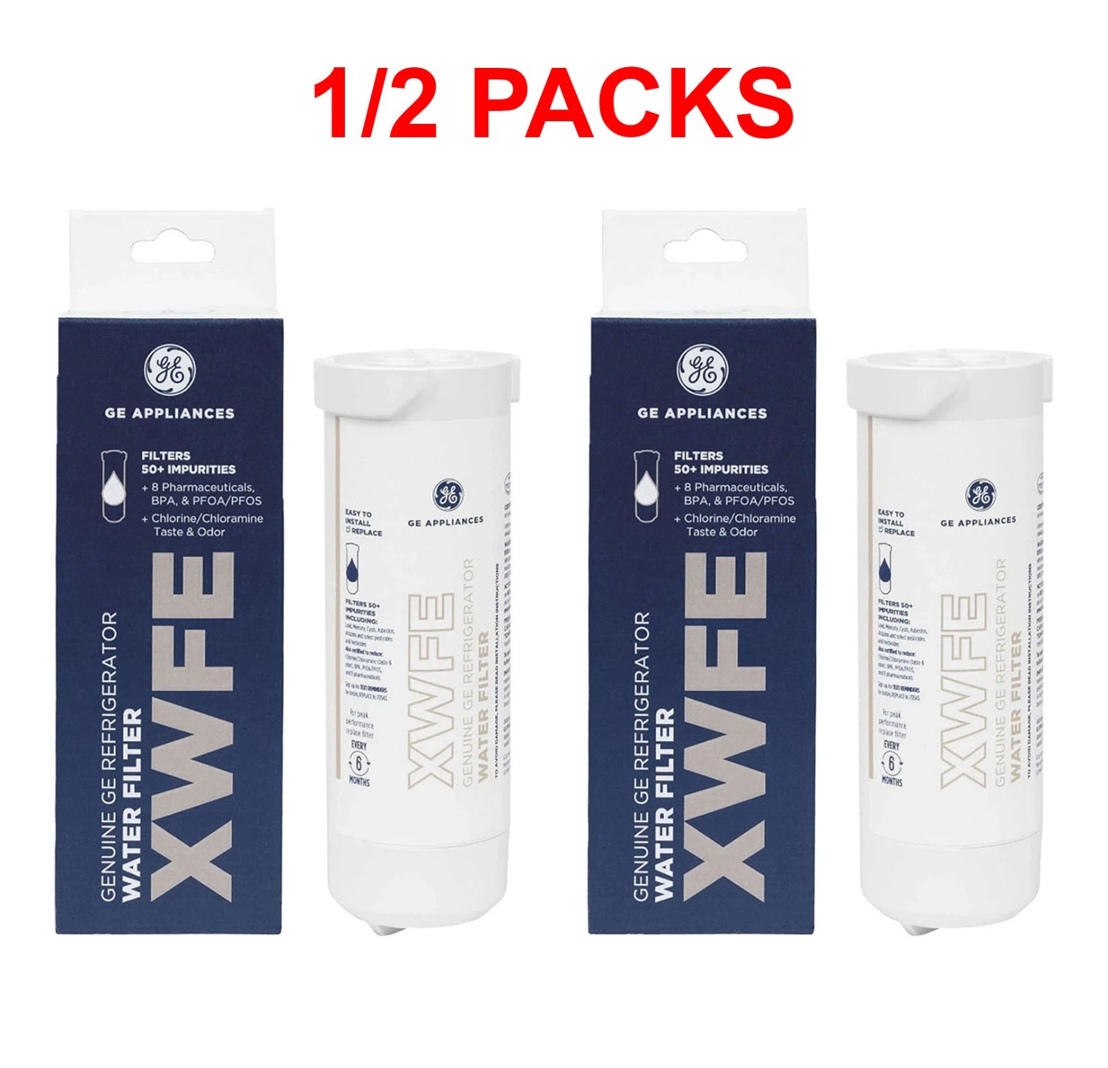 GE XWFE Refrigerator Water Filter Replacement Every 6 Months For Results