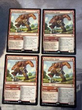 4x Bonecrusher Giant- Throne Of Eldraine- NM- Mtg Magic The Gathering Playset