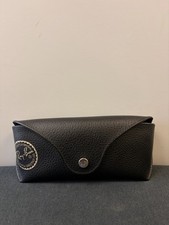 Ray Ban Sunglasses Hard Case Only Clam Shell Black Leather