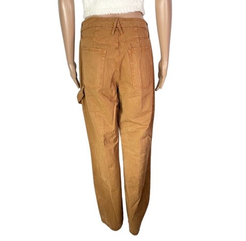 Good American Good '90s High Waist Tan/Brown Cargo Pants Women's Size 10/30 - Picture 4 of 11