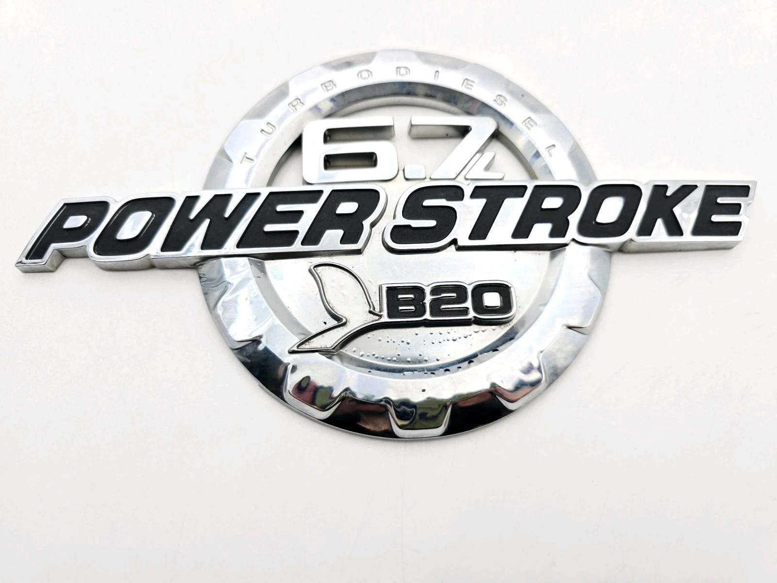 2011-2016 FORD F-250 F-350 TURBO DIESEL POWER STROKE 6.7L B20 EMBLEM SYMBOL OEM