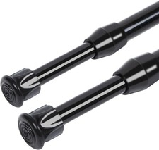 2 Pack Tension Rods, Small Tension Rods 7-11 inches Adjustable Spring Steel