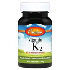 Carlson Vitamin K2 - Mk-4 (Menatetrenone) 5 mg 60 Caps