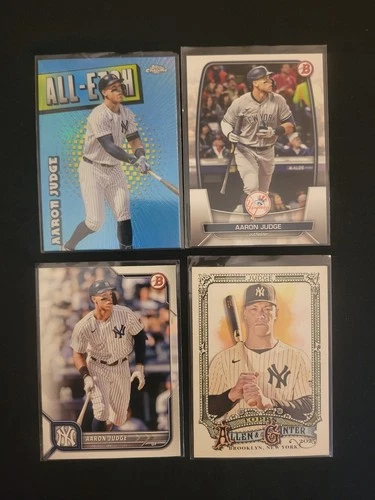 Aaron Judge 4 Card Base/Insert Lot Topps Allen & Ginter Bowman Yankees