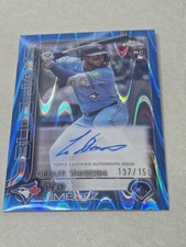 2025 Topps Chrome Blue Refractor Auto Leo Jimenez # CRDA-LJ RC 137/150