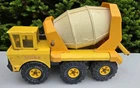 Tonka 1970s Mighty Ready Mixer XMB-975. Rare YELLOW 6 WHEEL.