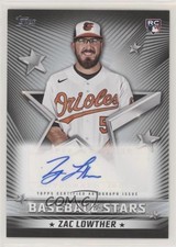 2022 Topps Series 1 Baseball Stars Black 18/199 Zac Lowther #BSA-ZL Auto 1b3