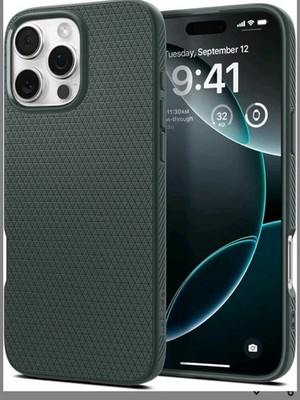 Spigen Liquid Air Designed for iPhone 16 Pro Case NEW Abyss Green 