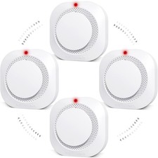 Smoke Detector, Battery Operated Smoke Alarm with Photoelectric Technology, UL L