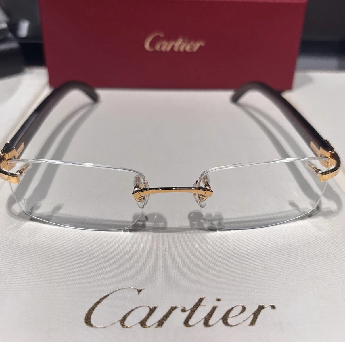 Cartier Wood Eyeglass Frames for sale - eBay