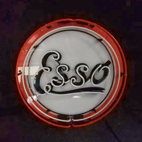 Esso Gasoline Neon Light Sign Classic Style Shop Man Cave Collectibale 19"x19" - Picture 3 of 3