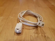 6 ft 3 Outlet 2 Prong Wall Power AC Extension Cord Cable - Fast shipping