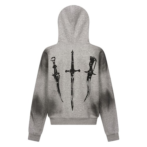 American street fur collar hoodie waste local wind washed cardigan zipper hoodie - Picture 8 of 22