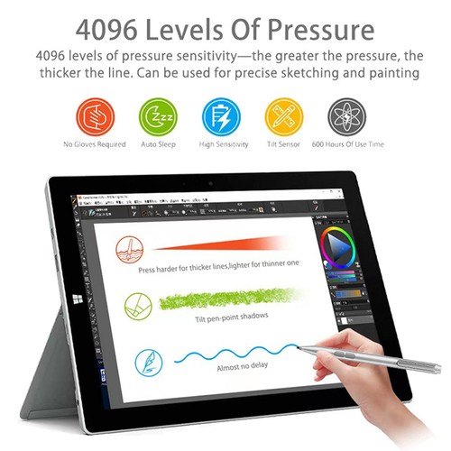 Wireless Keyboard For Microsoft Surface Pro 9/9 5G/8/7/7+/6/5/4/3 &Stylus Pen US - Picture 14 of 37