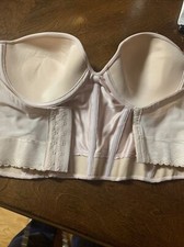 Vintage NWT Long Line Corset Bra Carnival Size 42C Boning Backless Strapless