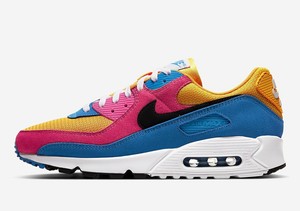nike air max 90 pink and yellow