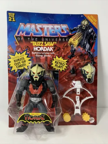 Masters Of The Universe Origins HORDAK BUZZ SAW Deluxe Figure Set NEW IN HAND