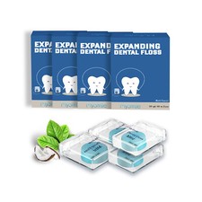 4pc MySmile 50yd Polar Mint Expanding Dental Floss 46m Compostable Eco-Friendly