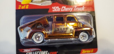 hotwheels real riders 50s chevy truck #03562/11000 with display