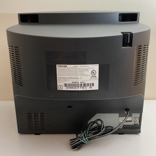 Toshiba 14" MW14F51 FST TV VCR DVD Combo Retro Card Slot TESTED No Remote READ - Picture 6 of 10