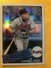 2021 Topps Series 1 CHIPPER JONES Chrome 1985 70 years of Topps Tin Exclusive