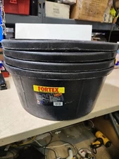 Fortex/Fortiflex CR650 Heavy Duty Round Utility Tub, 6-1/2 gal, 17 in Dia X