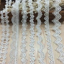 14 Yards Venice Flower Embroidered Lace Trim Ribbon DIY Sewing Supplies Crafts