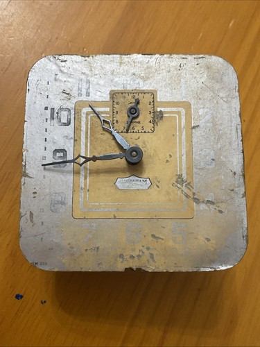 Vintage Ingraham Alarm Clock Face And Movement! Parts Or Fix!!