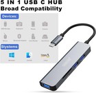USB C ASZUNE 5 in 1 Universal USB Hub Multiport Adapter (Mac compatible) FAST! — photo 4
