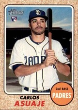 2017 Topps Heritage High Number Base Set Rookie #520 Carlos Asuaje Padres