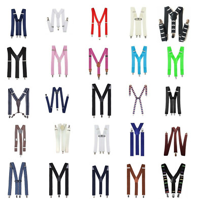 Hosenträger Hosenträger verstellbar schmal Unisex Herren Damen Hose Kostüm X-Y Form
