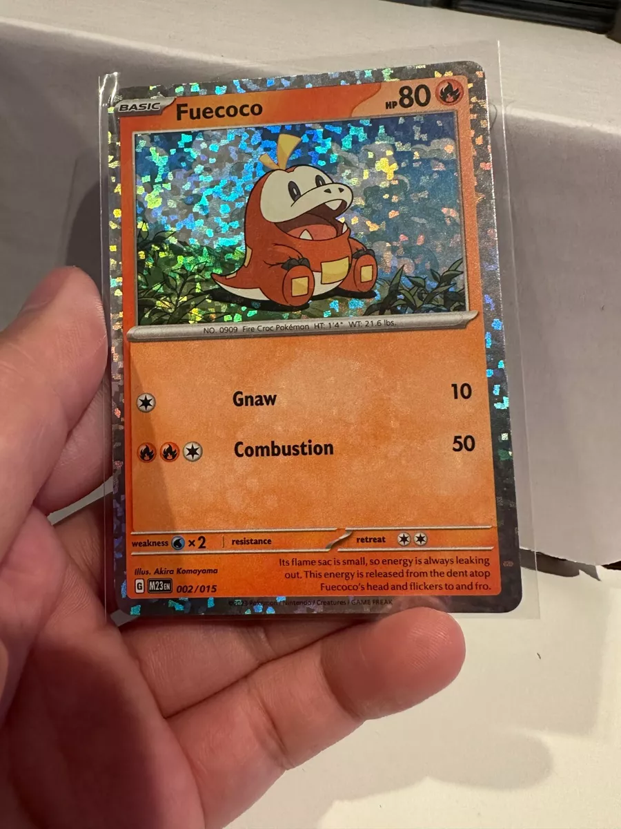 Pokemon McDonalds 2023 Promo Card Fuecoco Holo 002/015