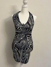 Shein black and white dress medium (item 7a)